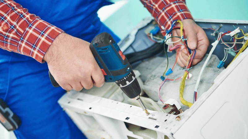 Çankaya Finlux Finlux çamaşır makinesi kart tamiri – Su almama arızası orijinal parça ile giderildi. - Teknik servis örneği